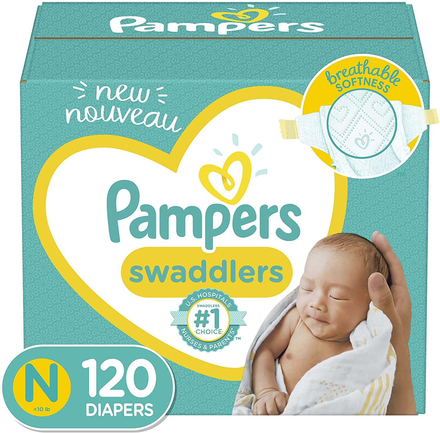 4. Pampers Swaddlers Disposable Diapers 