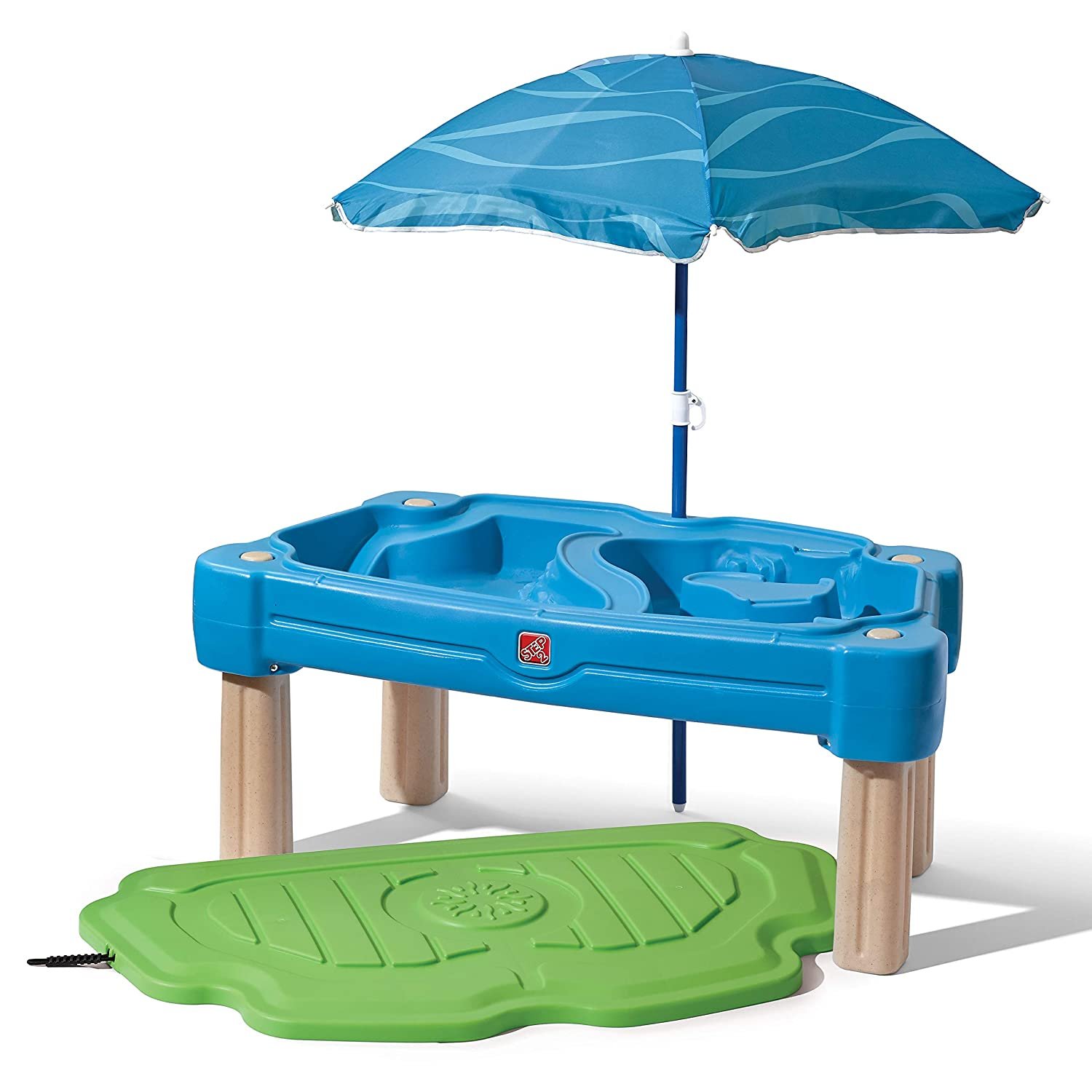 5. Step2 Cascading Cove Sand & Water Table with Umbrella 