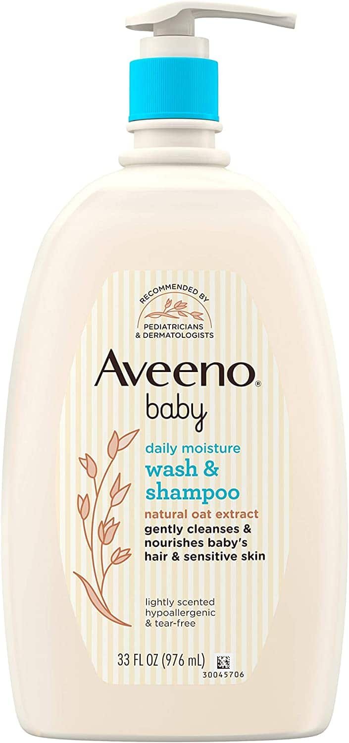 9. Aveeno Baby Daily Moisture Gentle Bath Wash & Shampoo